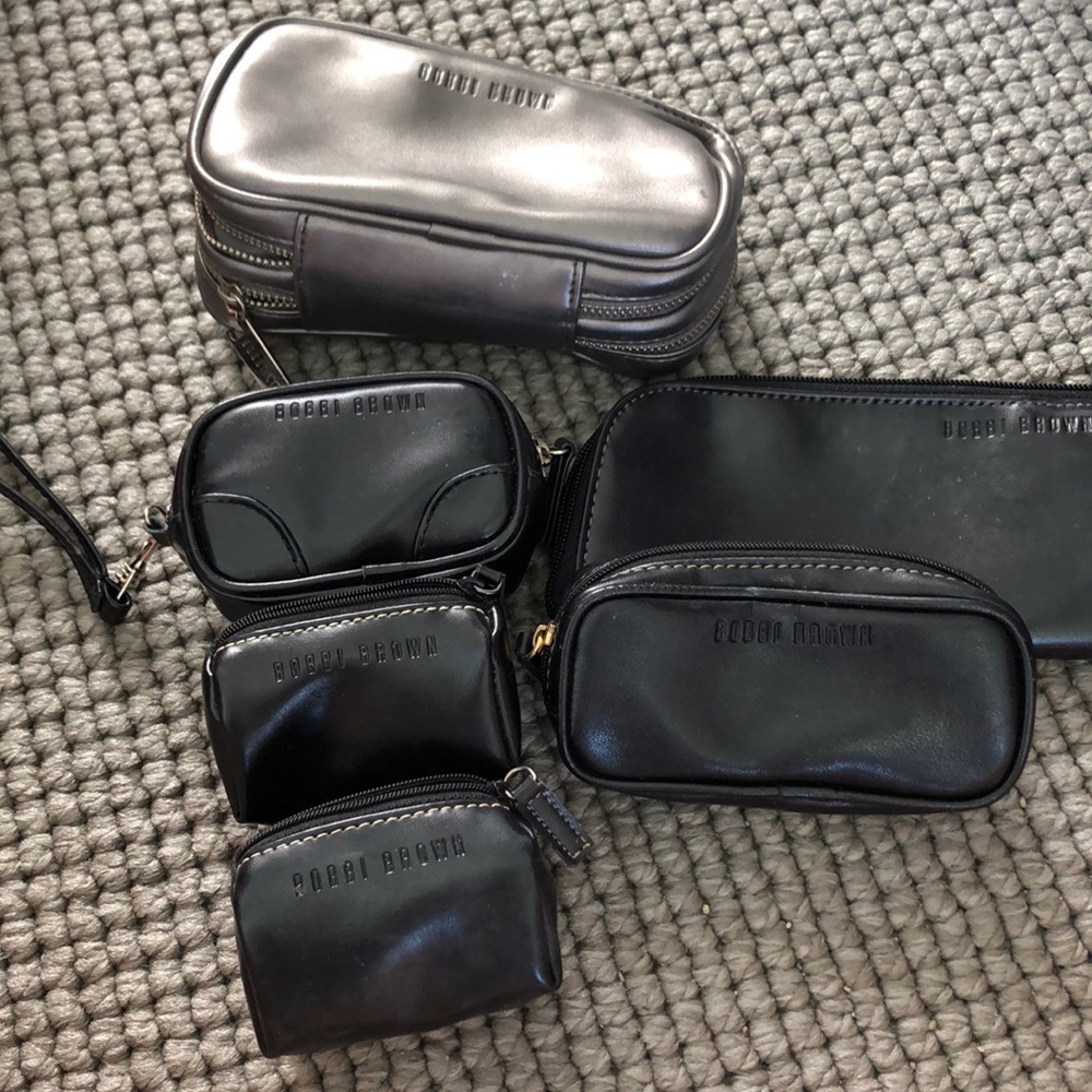 Selling all 6 Bobbi Brown make up pouches